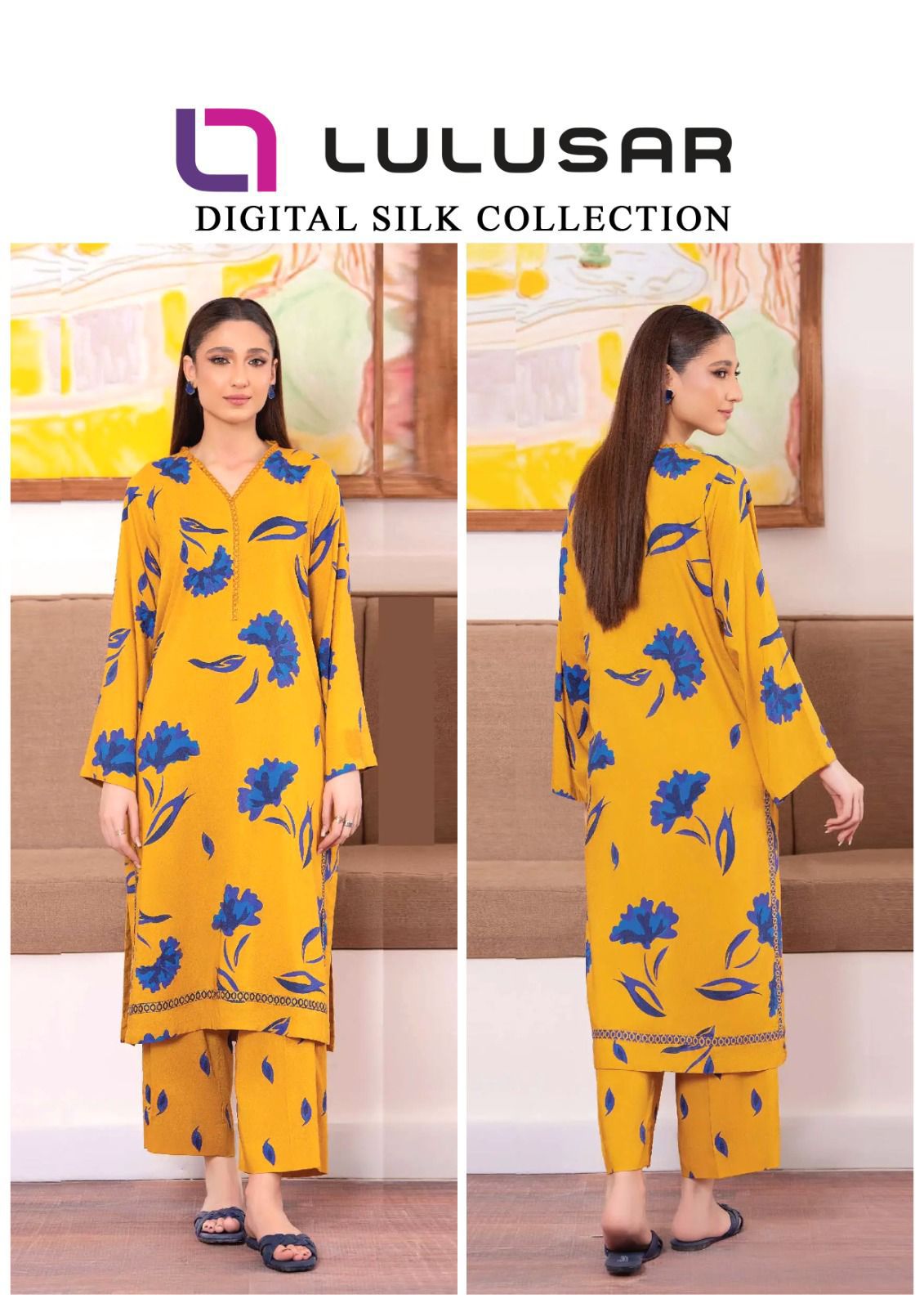 Lulusar Digital Printed Shamoz Silk-2PC