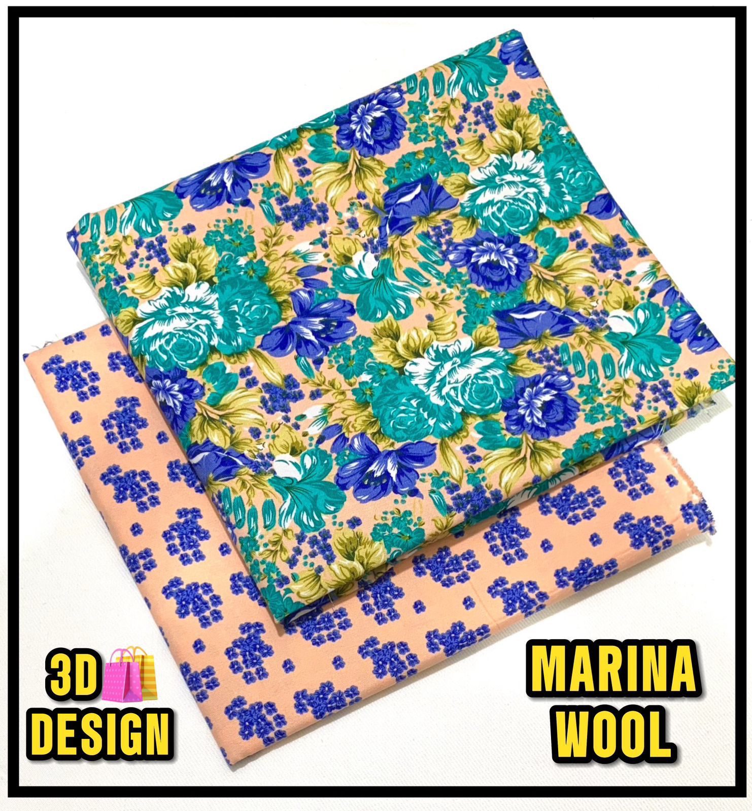 All Over Digital Printed Marina Wool-2PC
