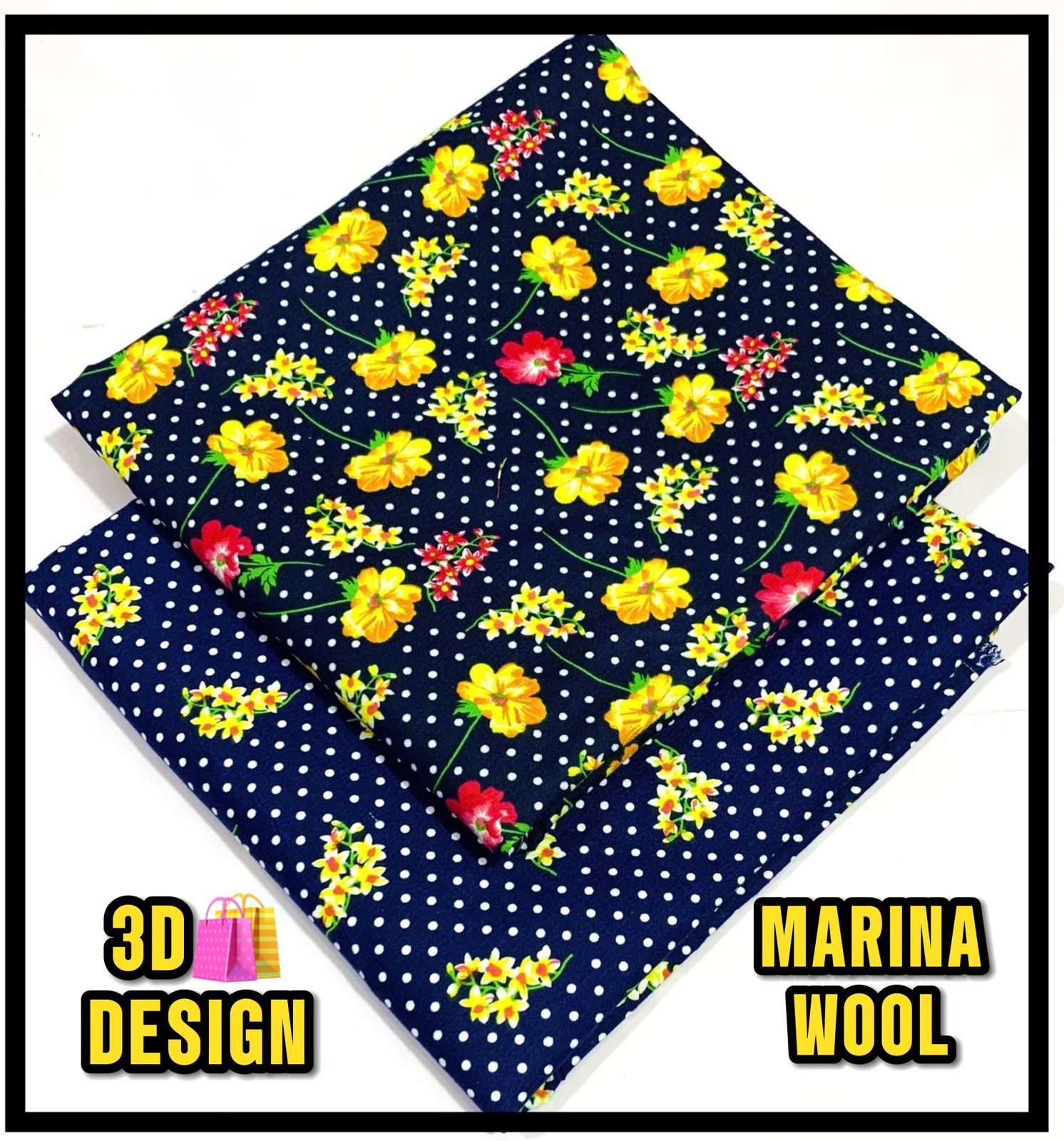 All Over Digital Printed Marina Wool-2PC