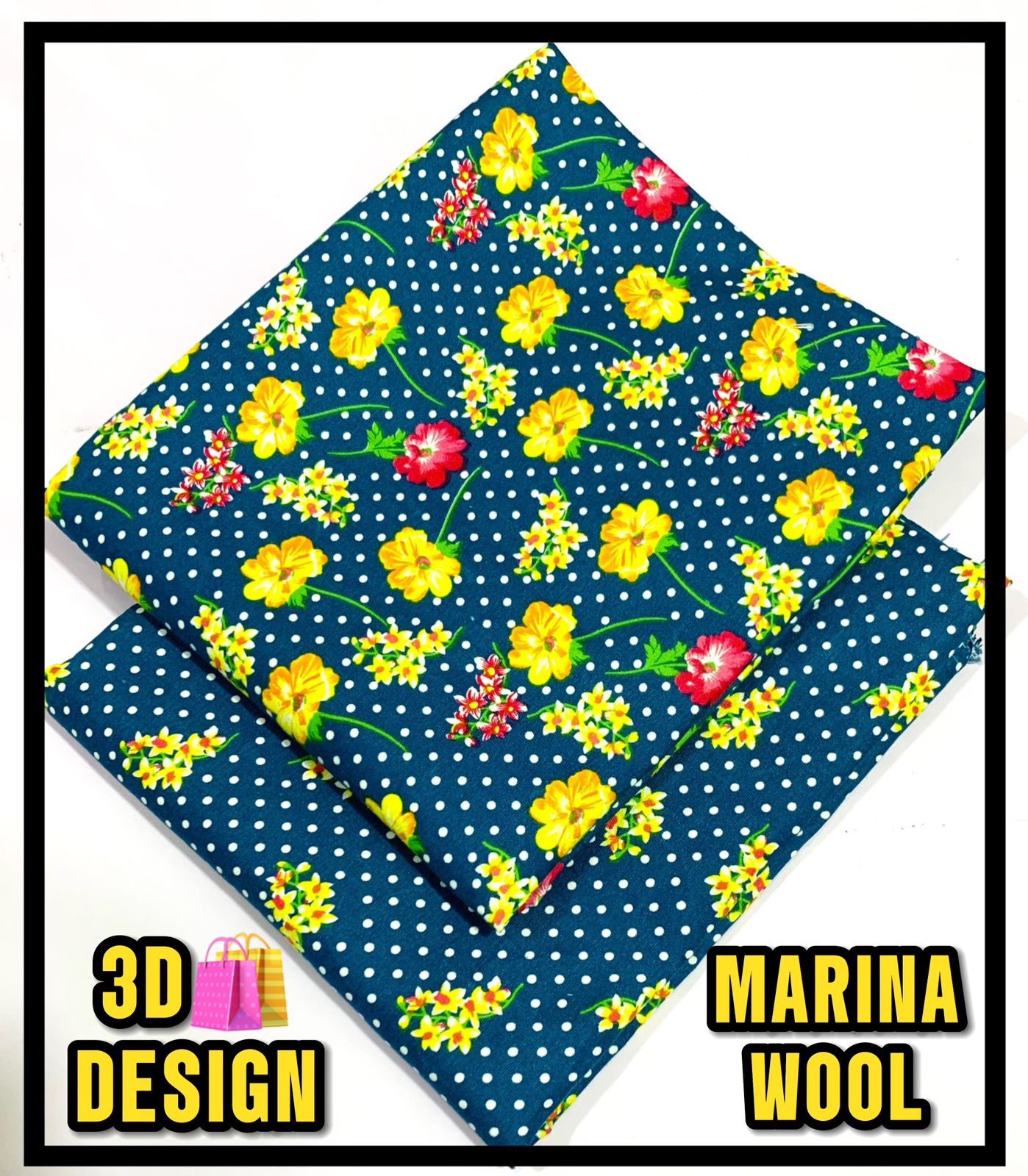 All Over Digital Printed Marina Wool-2PC