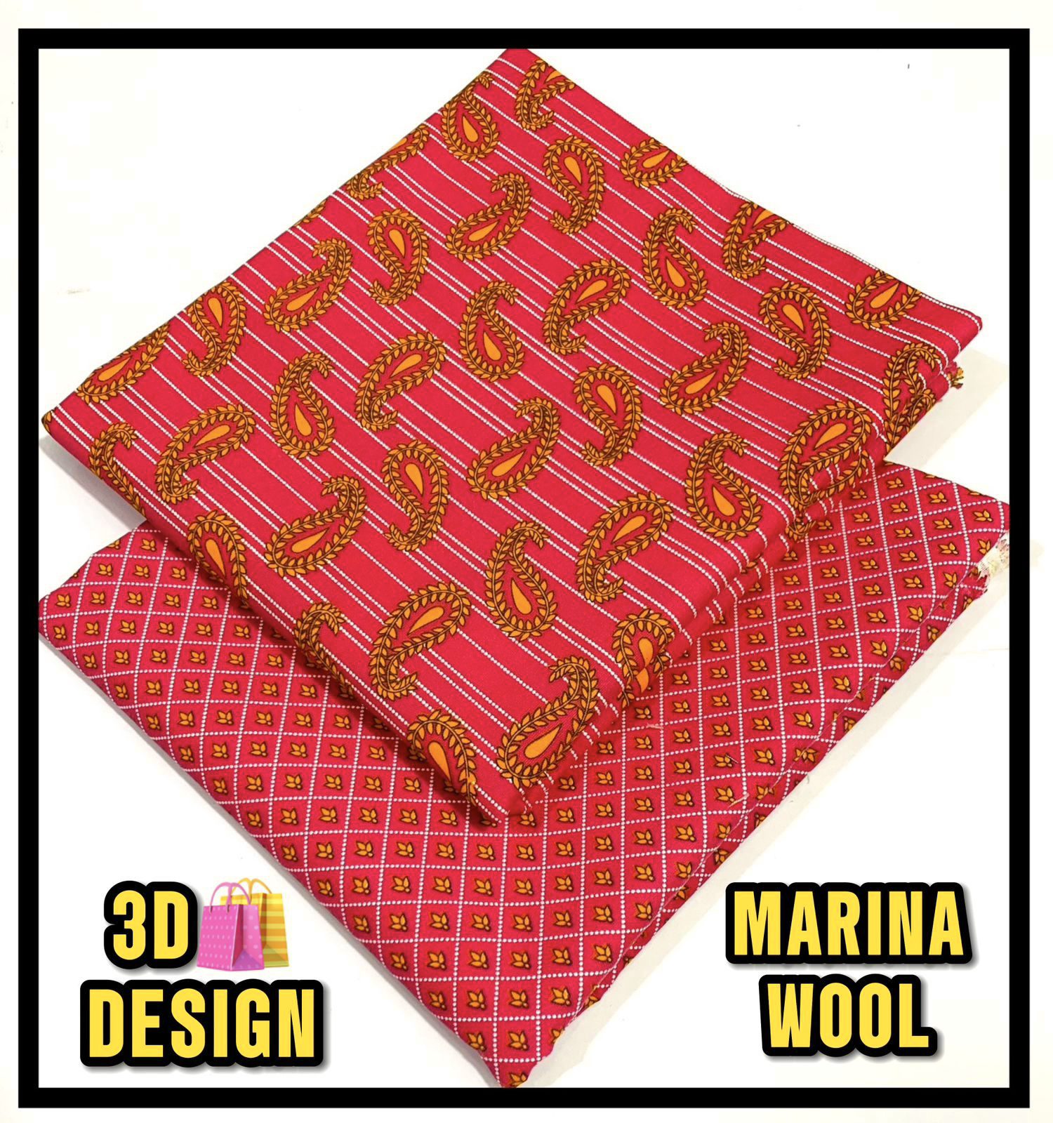 All Over Digital Printed Marina Wool-2PC